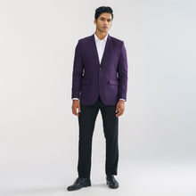 Load image into Gallery viewer, Men&#39;s Purple Slim Fit Blazer
