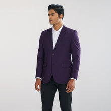 Load image into Gallery viewer, Men&#39;s Purple Slim Fit Blazer
