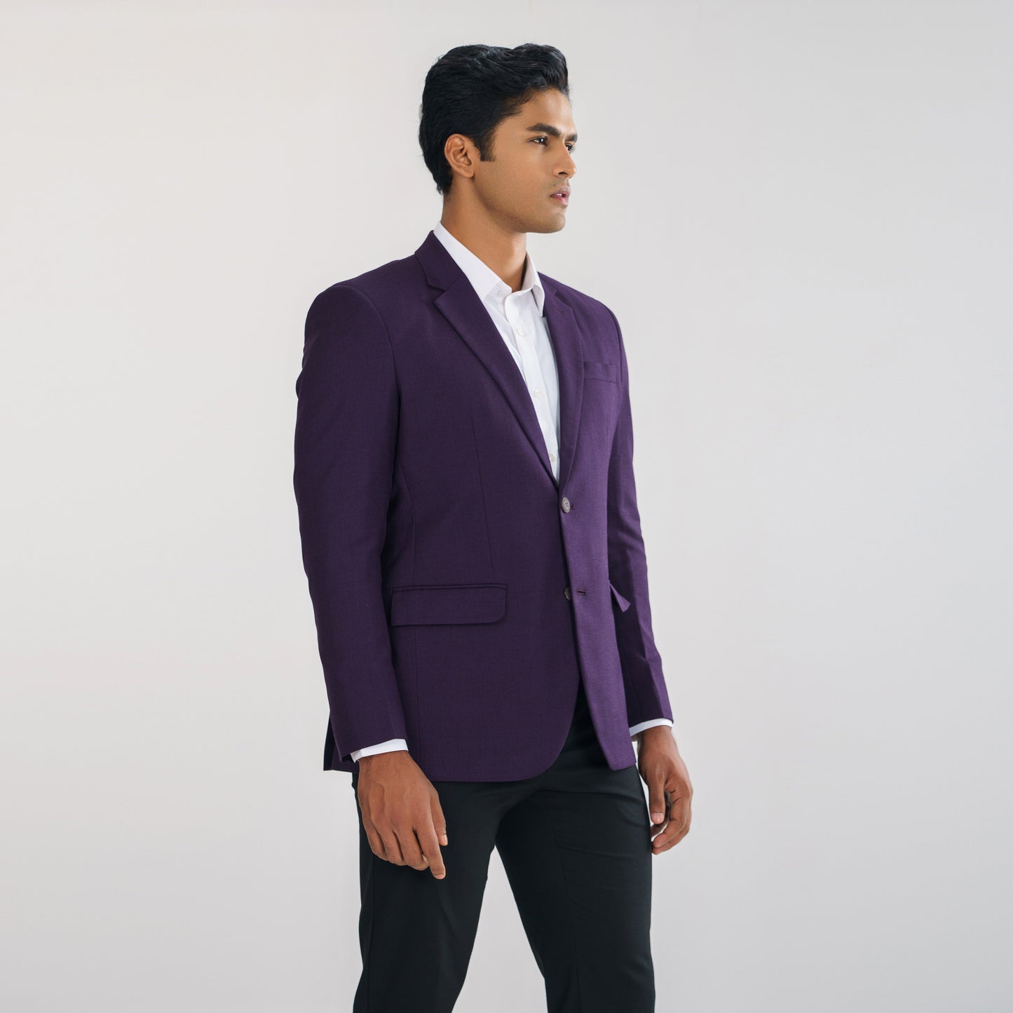 Men's Purple Slim Fit Blazer