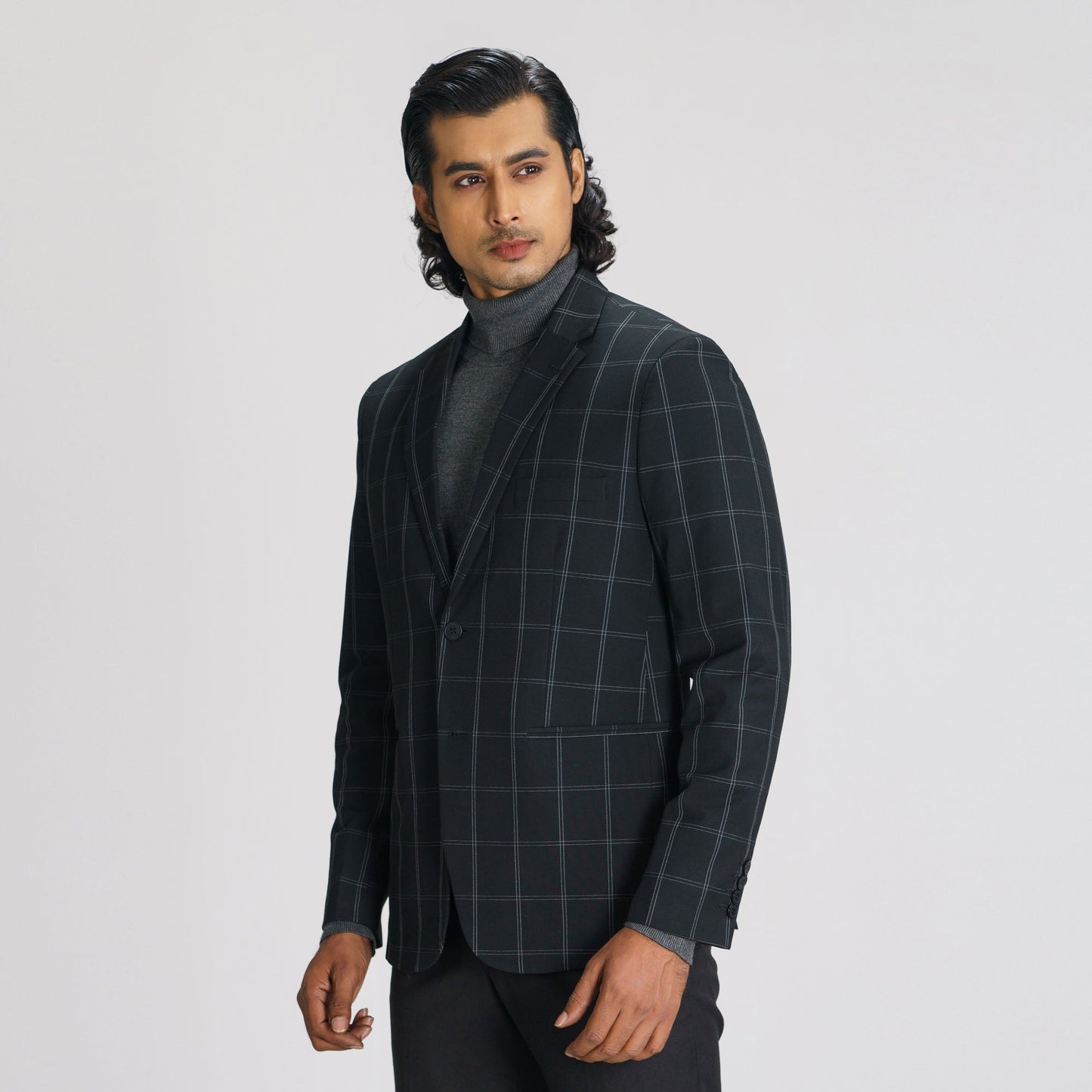 Men's Black Slim Fit Blazer