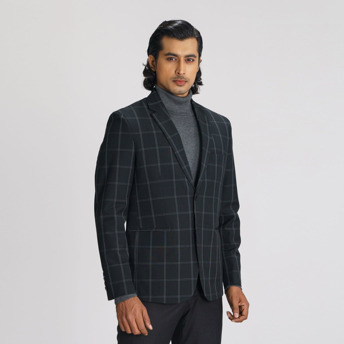 Men's Black Slim Fit Blazer