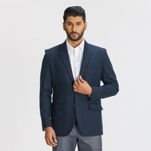 Load image into Gallery viewer, Men&#39;s Navy Slim Fit Blazer
