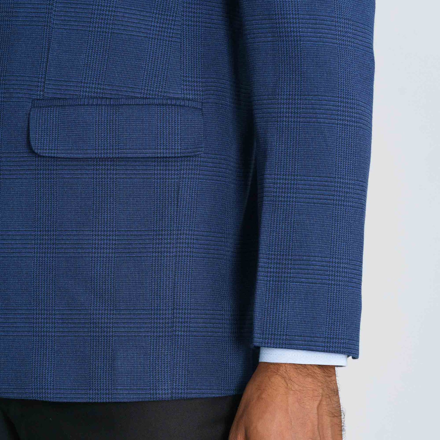 Mens Blue Slim Fit Blazer