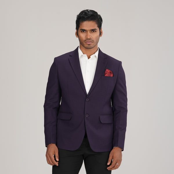 Men's Purple Slim Fit Blazer