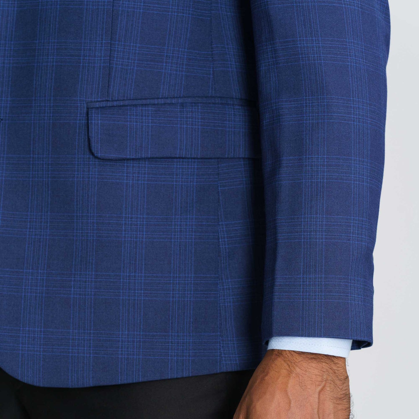 Mens Navy Blue Slim Fit Blazer