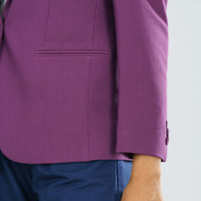 Load image into Gallery viewer, Women’s Purple Slim Fit Blazer
