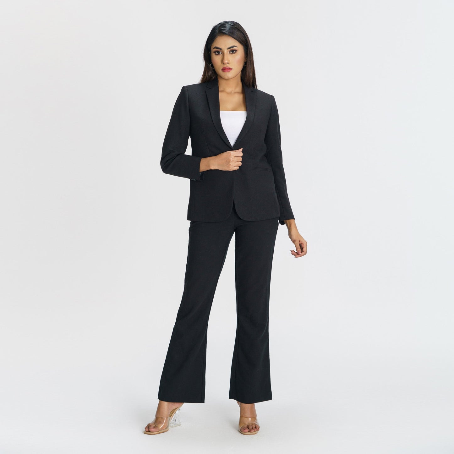 Womens Black Slim Fit Blazer