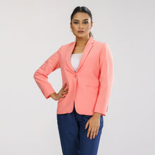 Load image into Gallery viewer, Women’s Peach Slim Fit Blazer
