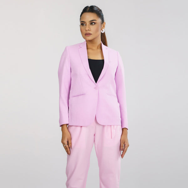 Women’s Baby Pink Slim Fit Blazer