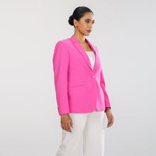 Load image into Gallery viewer, Women’s Pink Slim Fit Blazer
