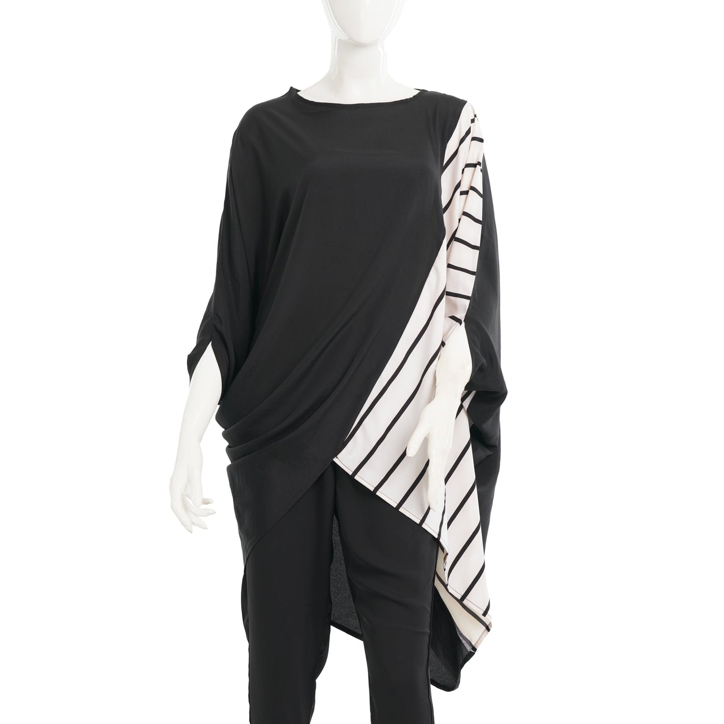 Womens Black Boxy Top