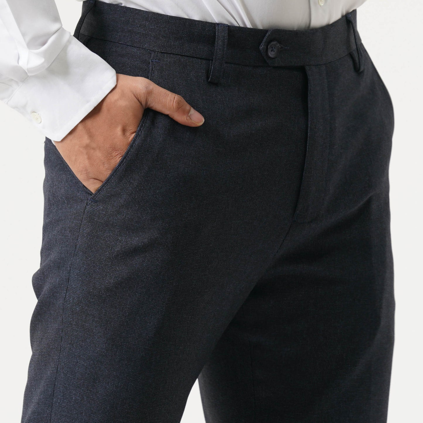 Mens Charcoal Formal Pant
