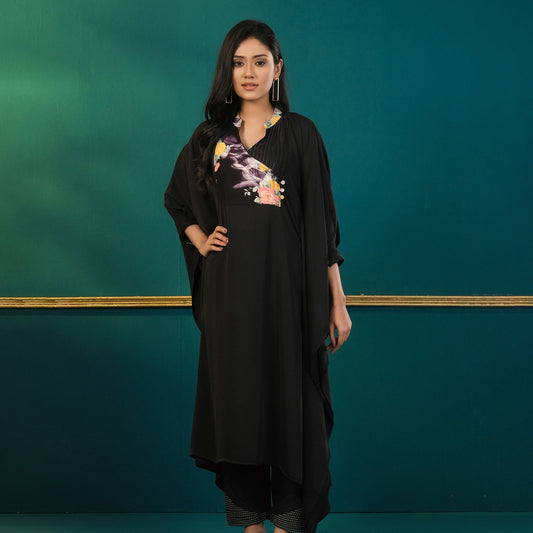 ETHNIC KAFTAN-BLACK
