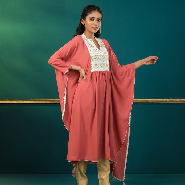 ETHNIC KAFTAN-PINK