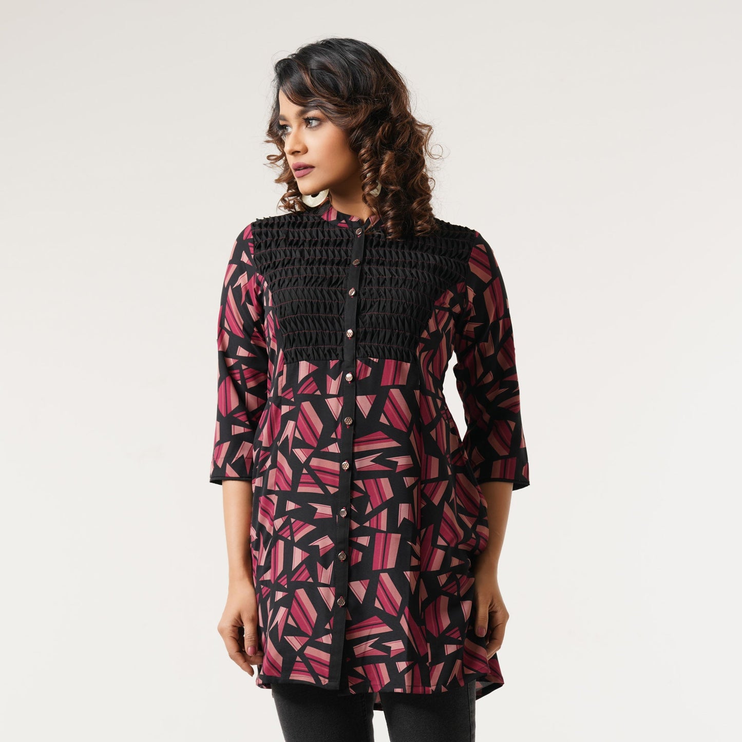 Womens Black Kurti