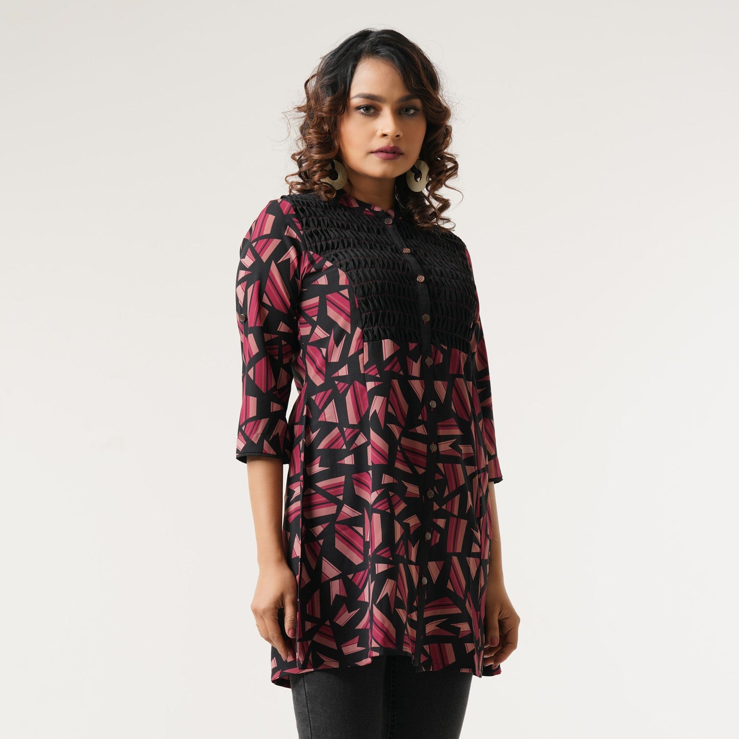 Womens Black Kurti