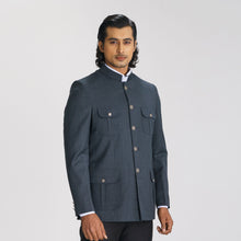 Load image into Gallery viewer, Men&#39;s Navy Prince Coat
