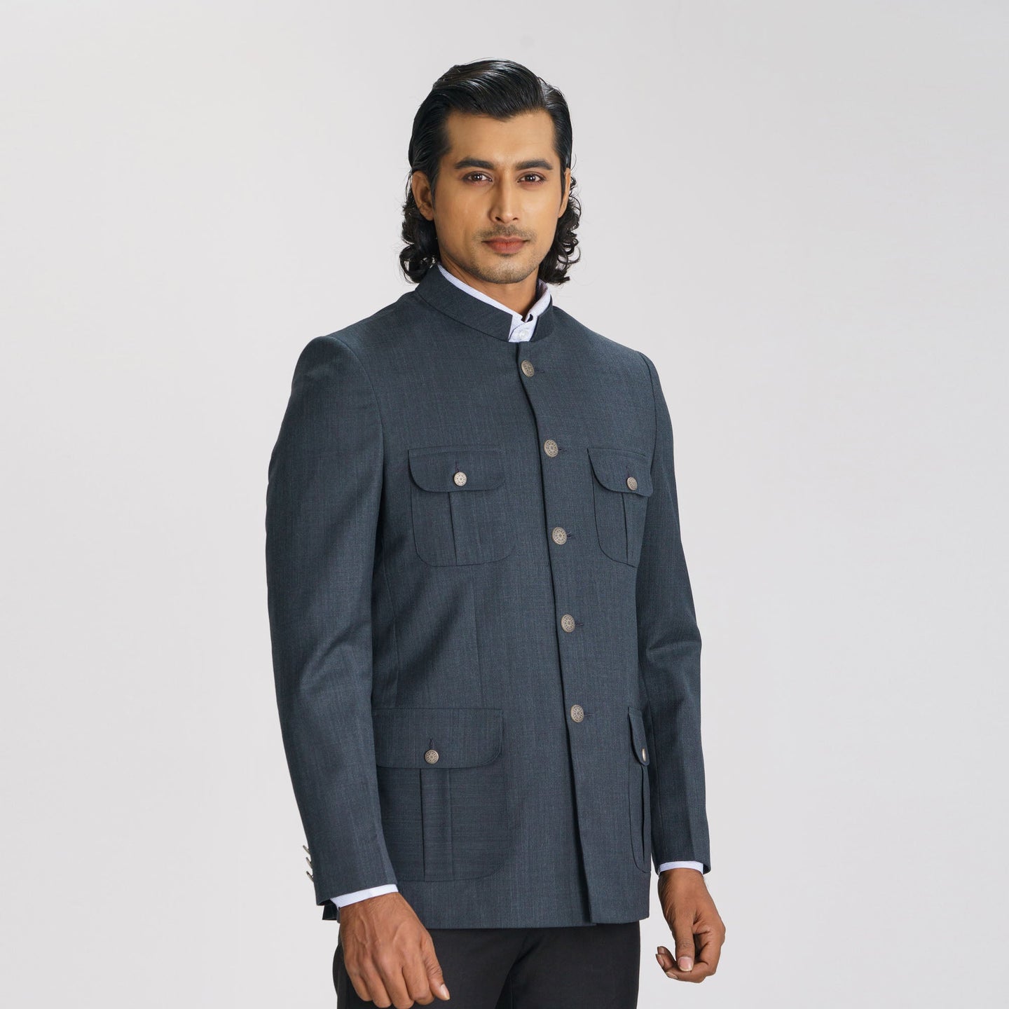 Mens Charcoal Prince Coat