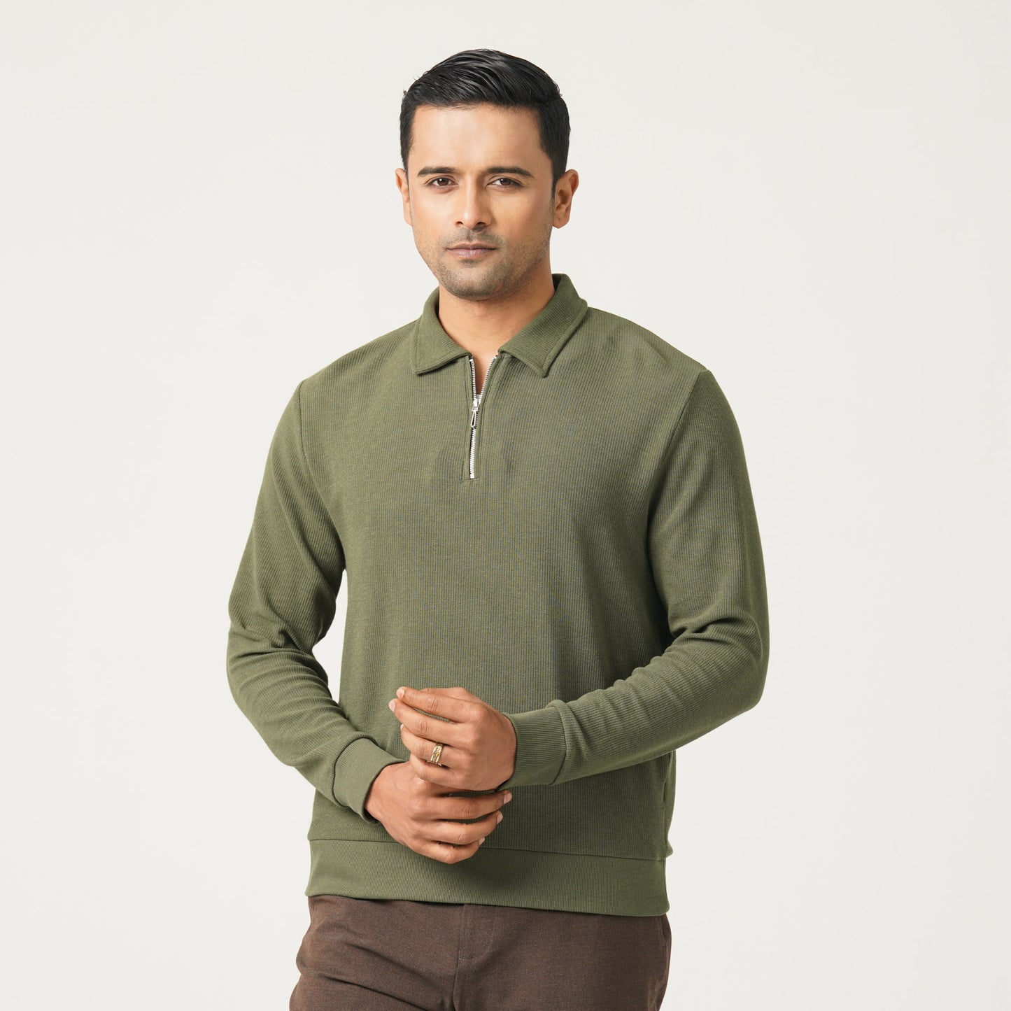 Mens Olive Polo Shirt