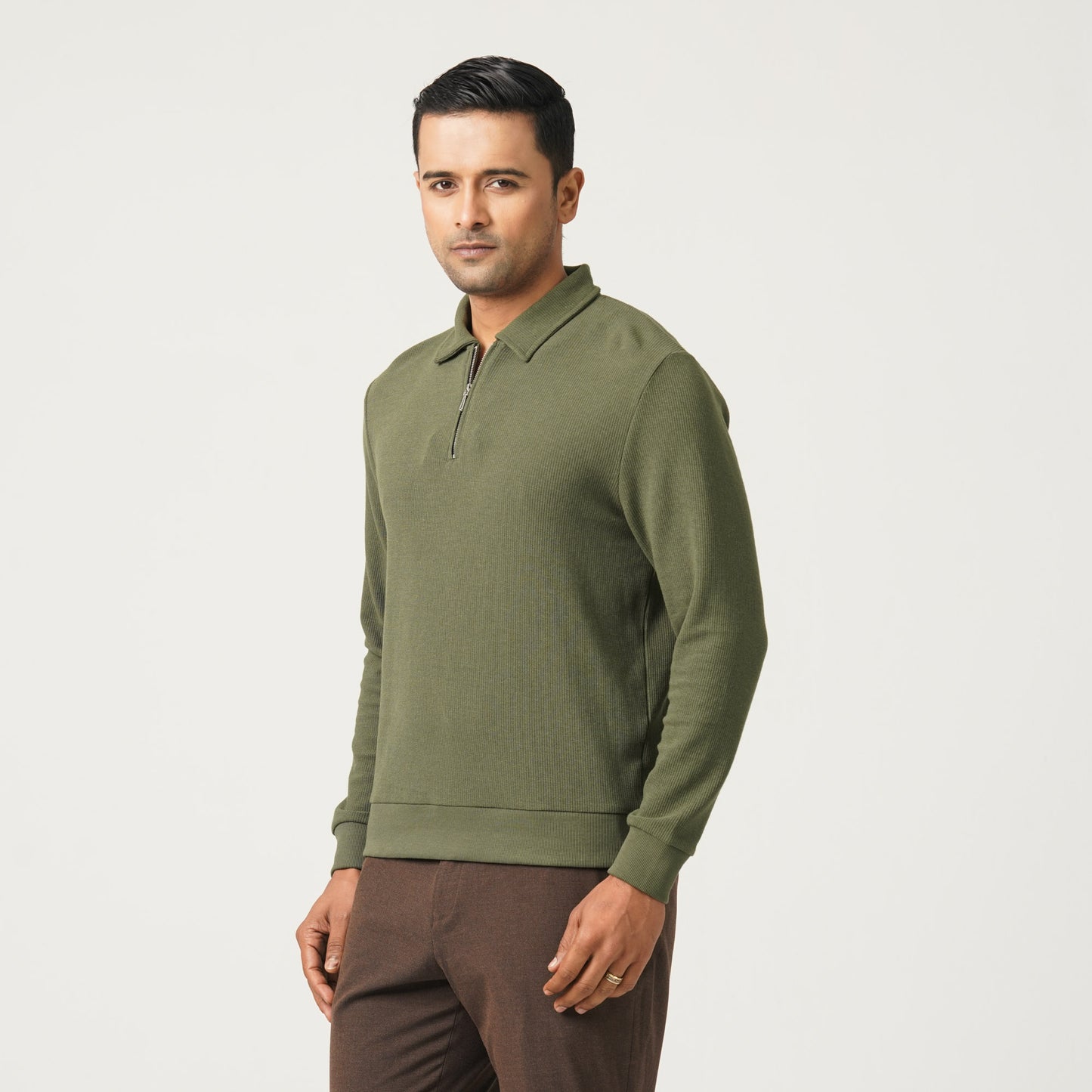 Mens Olive Polo Shirt