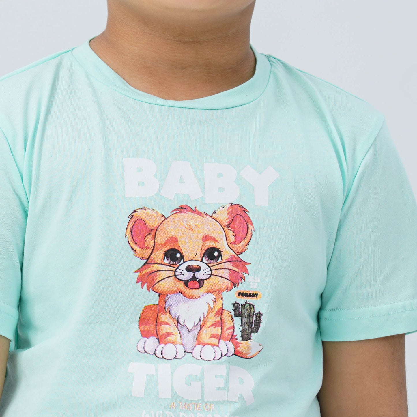 Baby Boy's Sky Blue Cotton T-Shirt