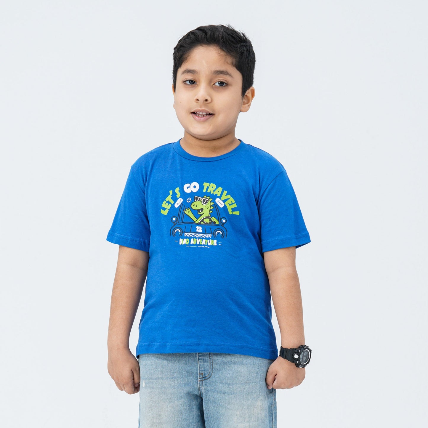 Baby Boy's Cotton Blue T-Shirt