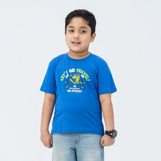 Baby Boy's Cotton Blue T-Shirt