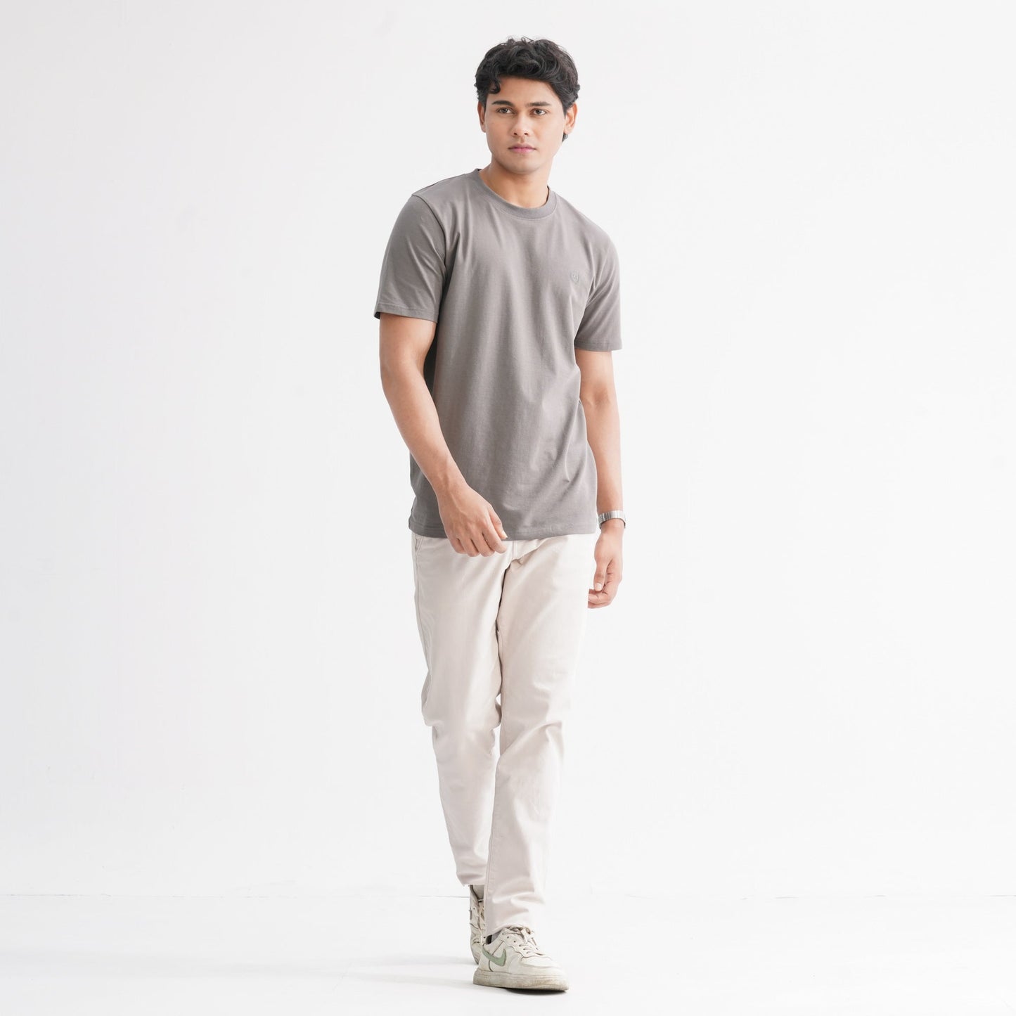Men's Cotton Grey T-Shirt