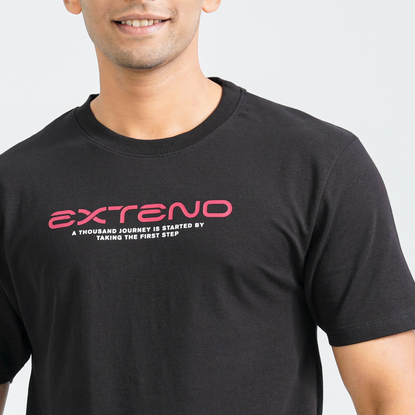 Men's Black Cotton T-Shirt