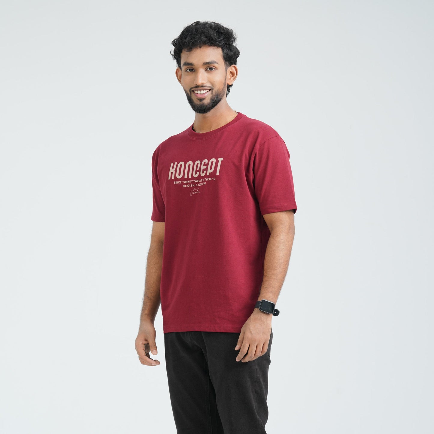 Men’s Cotton Maroon T-Shirt