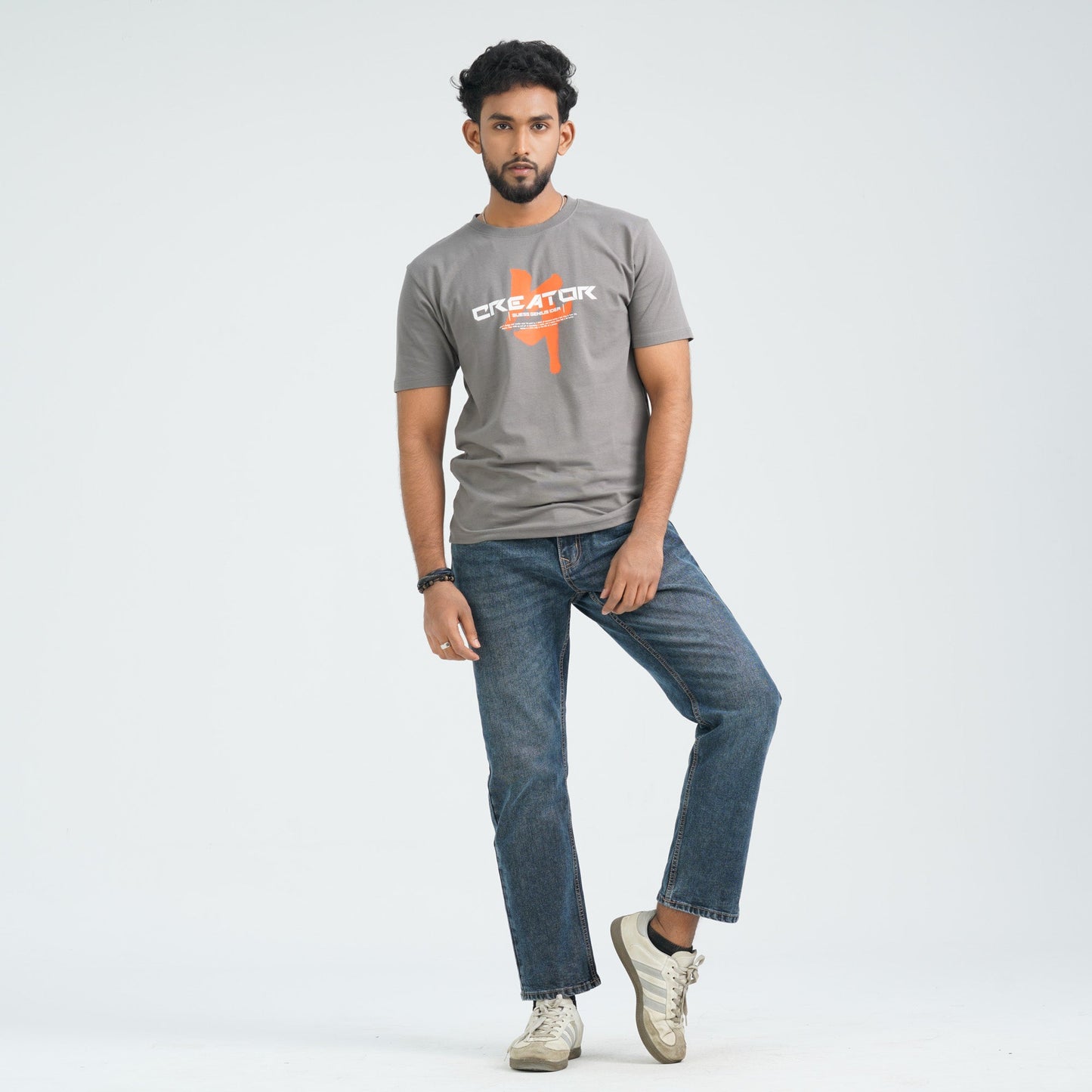 Men's Cotton Grey T-Shirt