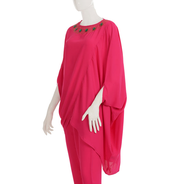 Womens Pink Boxy Top