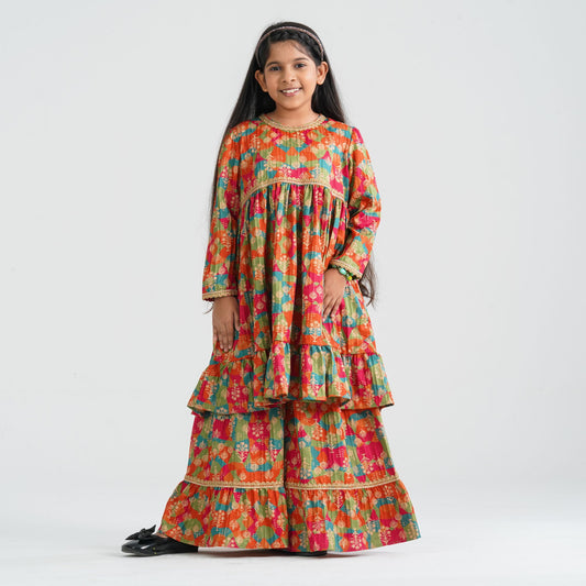 Girl’s Multicolor Two Piece Set