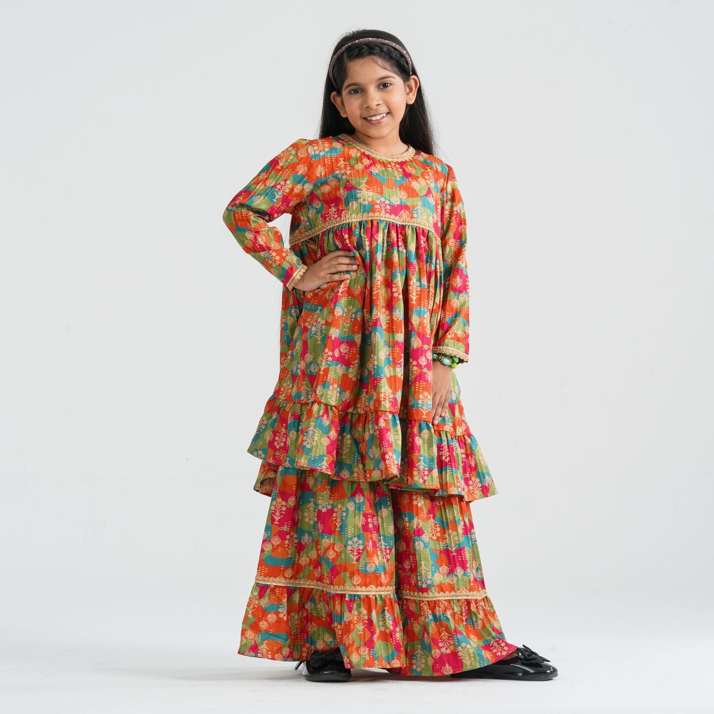 Girl’s Multicolor Two Piece Set