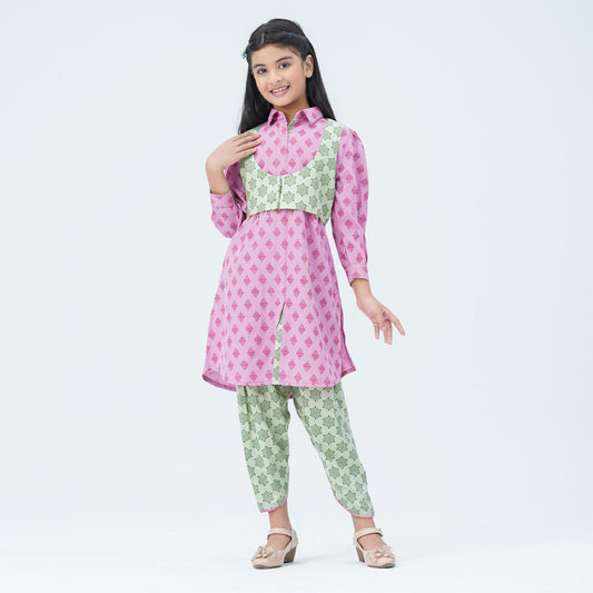 Girl's Printed Two Piece Set