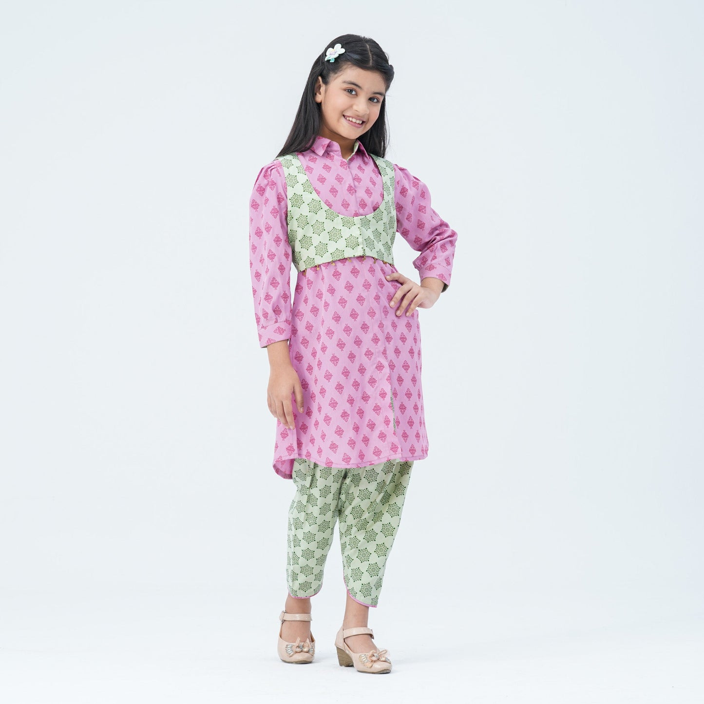 Girl's Printed Two Piece Set