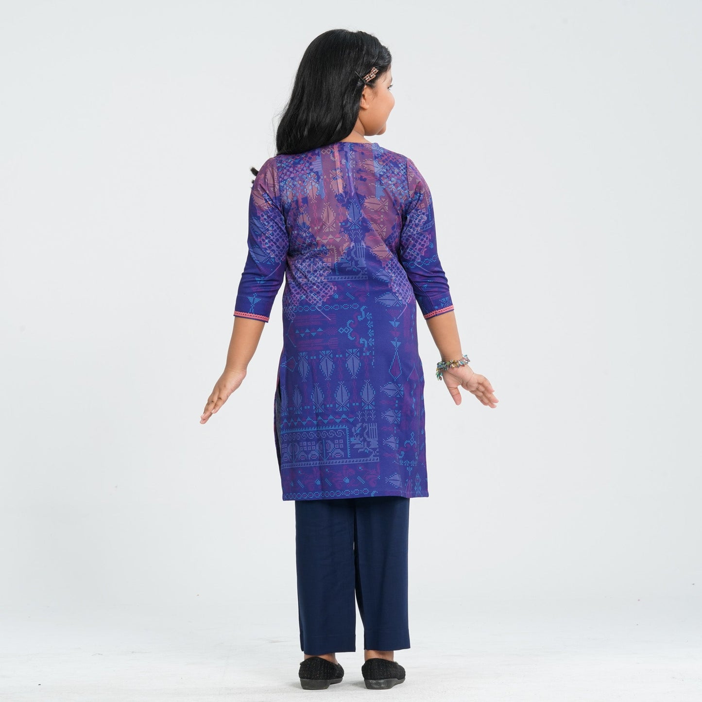 Girl’s Silk Two Pcs Set