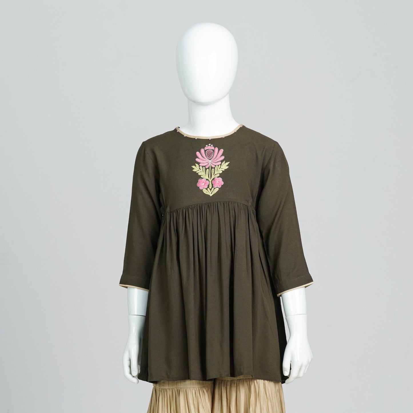 Girls 2Pcs- Olive