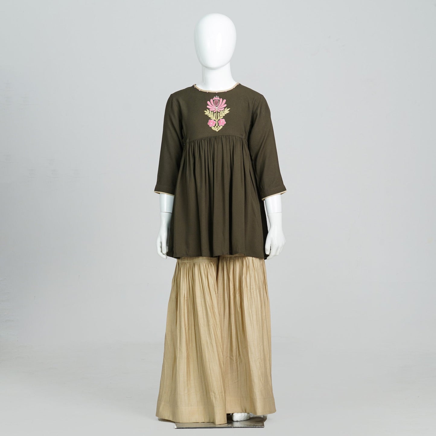 Girls 2Pcs- Olive