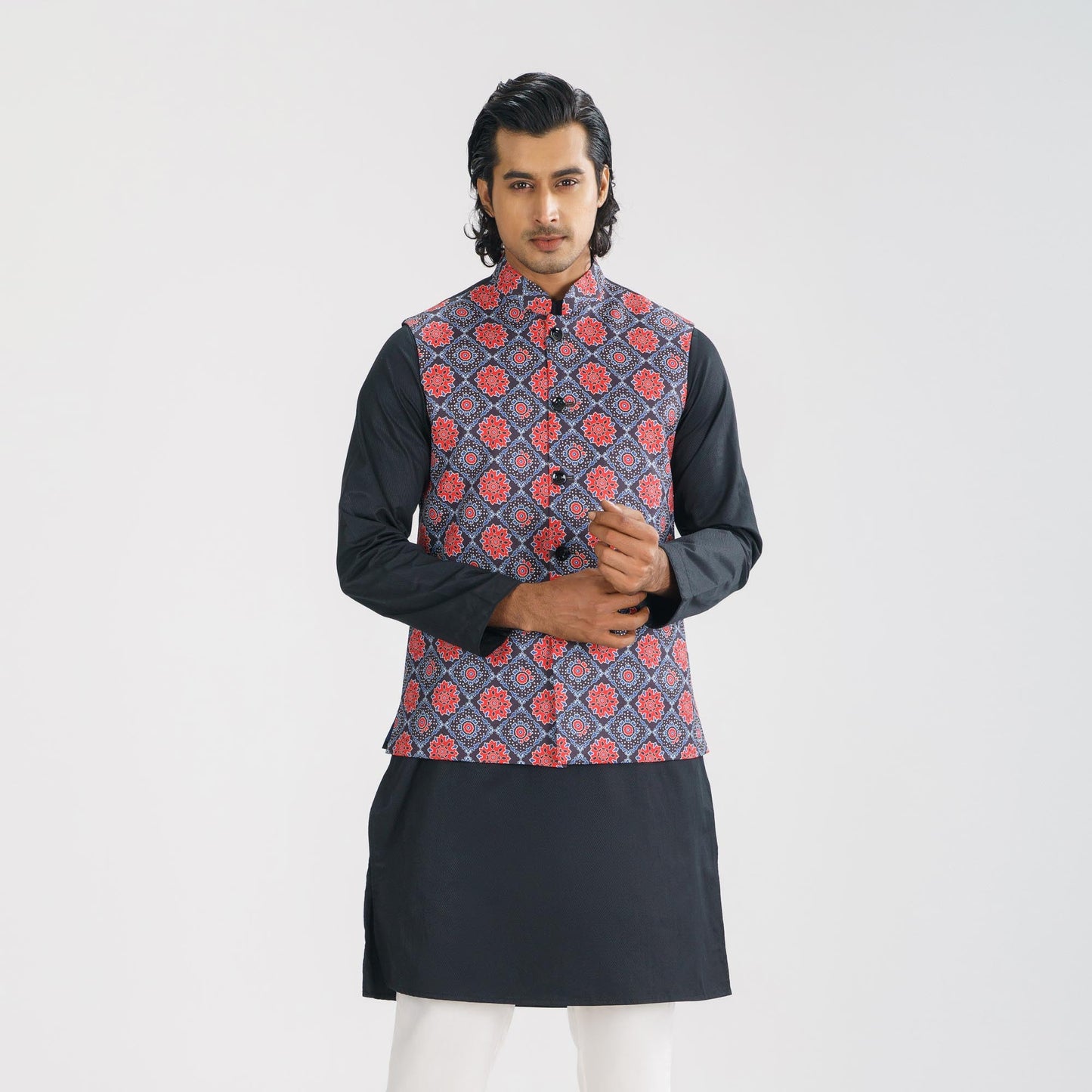 Mens Black Two Piece Set