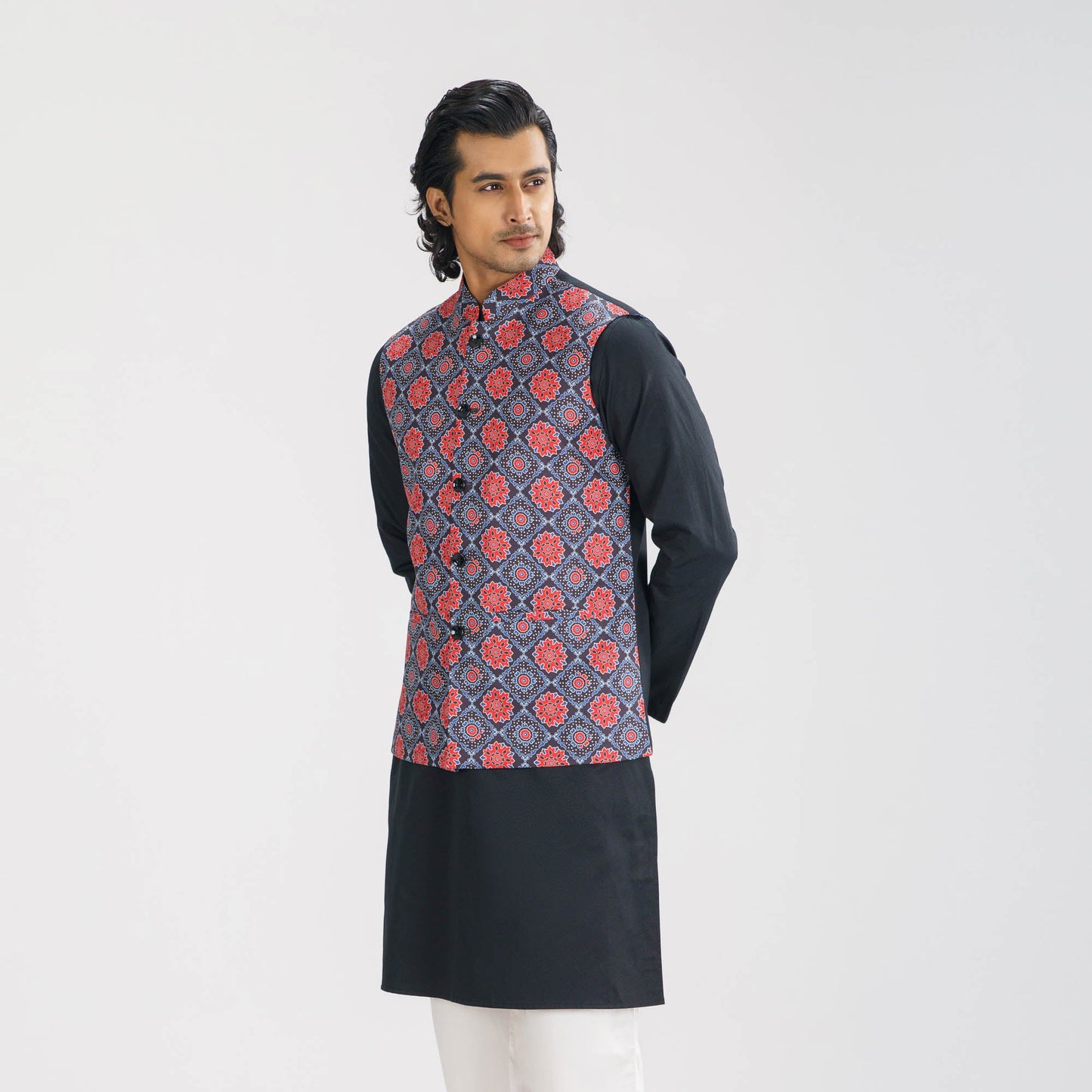 Mens Black Two Piece Set