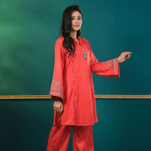 Load image into Gallery viewer, Women Red Ethnic Set
