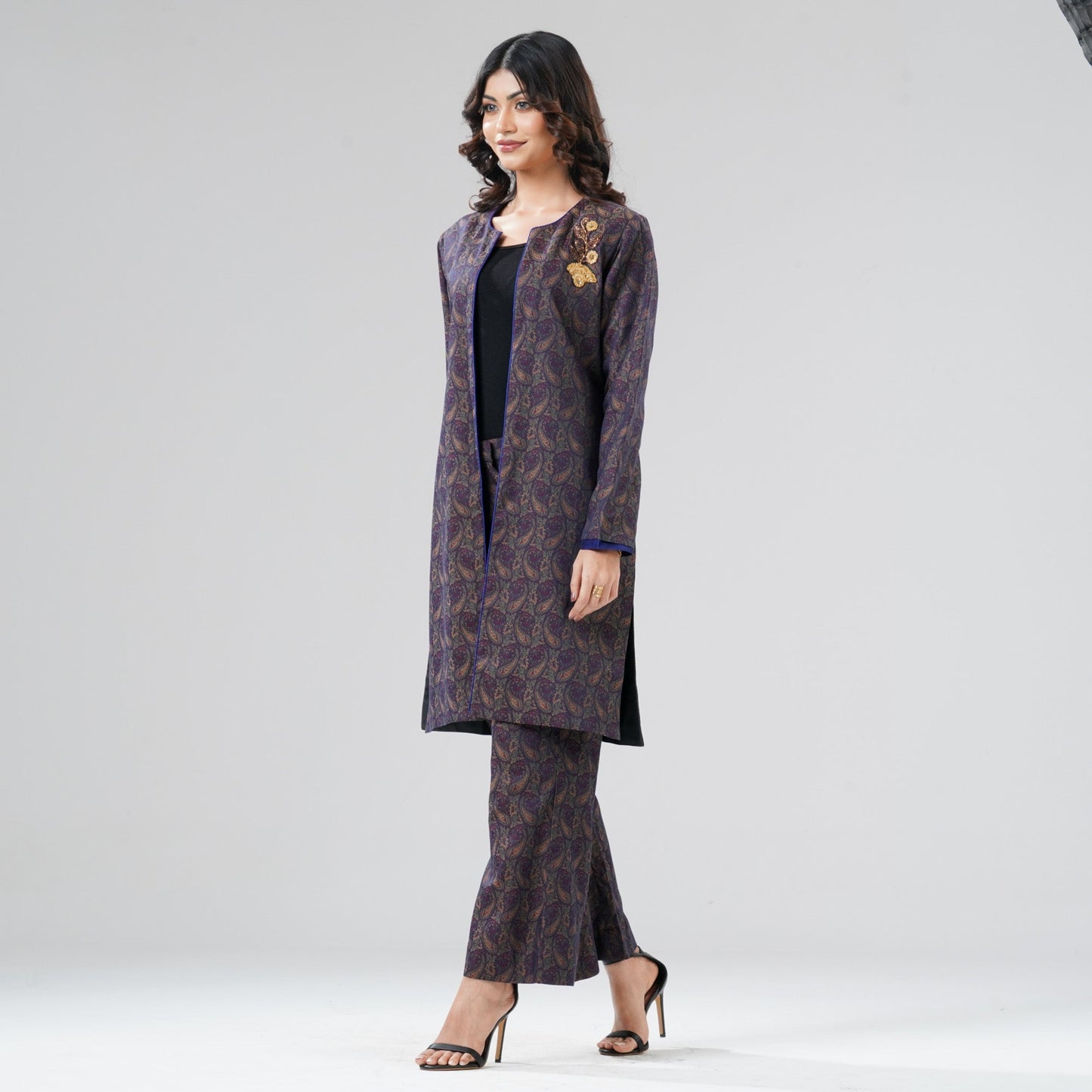 Womens Navy Two Piece Set