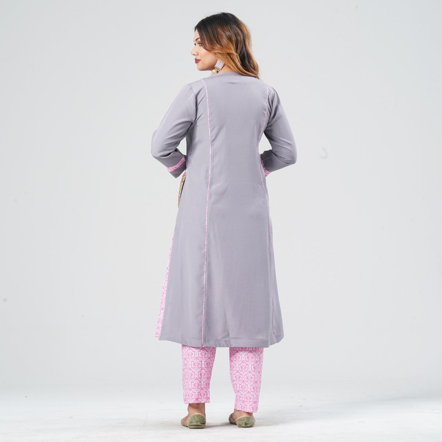 Women’s Gray Two Piece Set