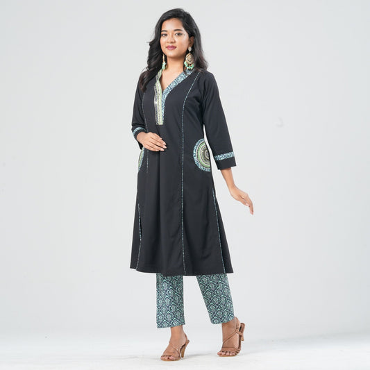 Women’s Black Two Piece Set