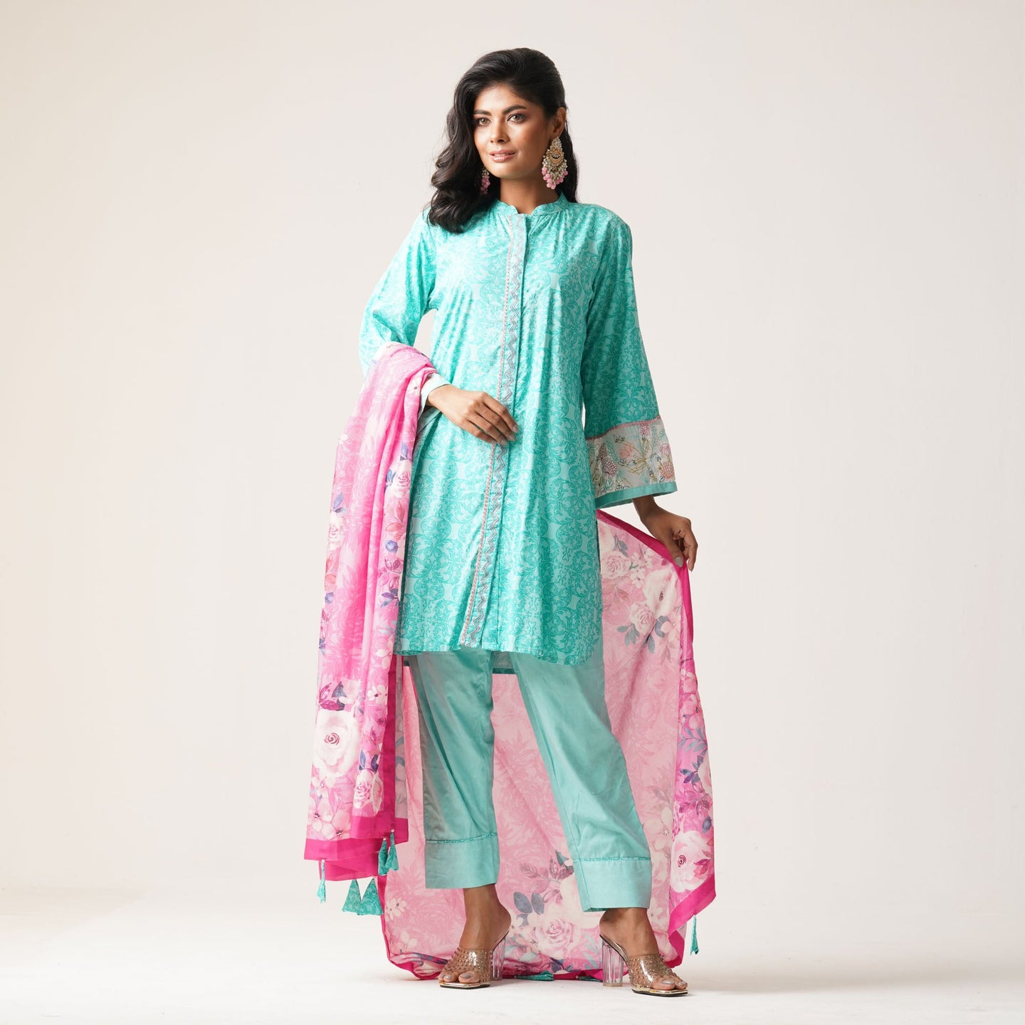 ETHNIC 3PCS-AQUA