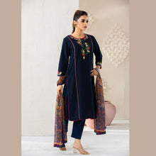 Load image into Gallery viewer, Womens Navy Ethnic 3Pcs Set
