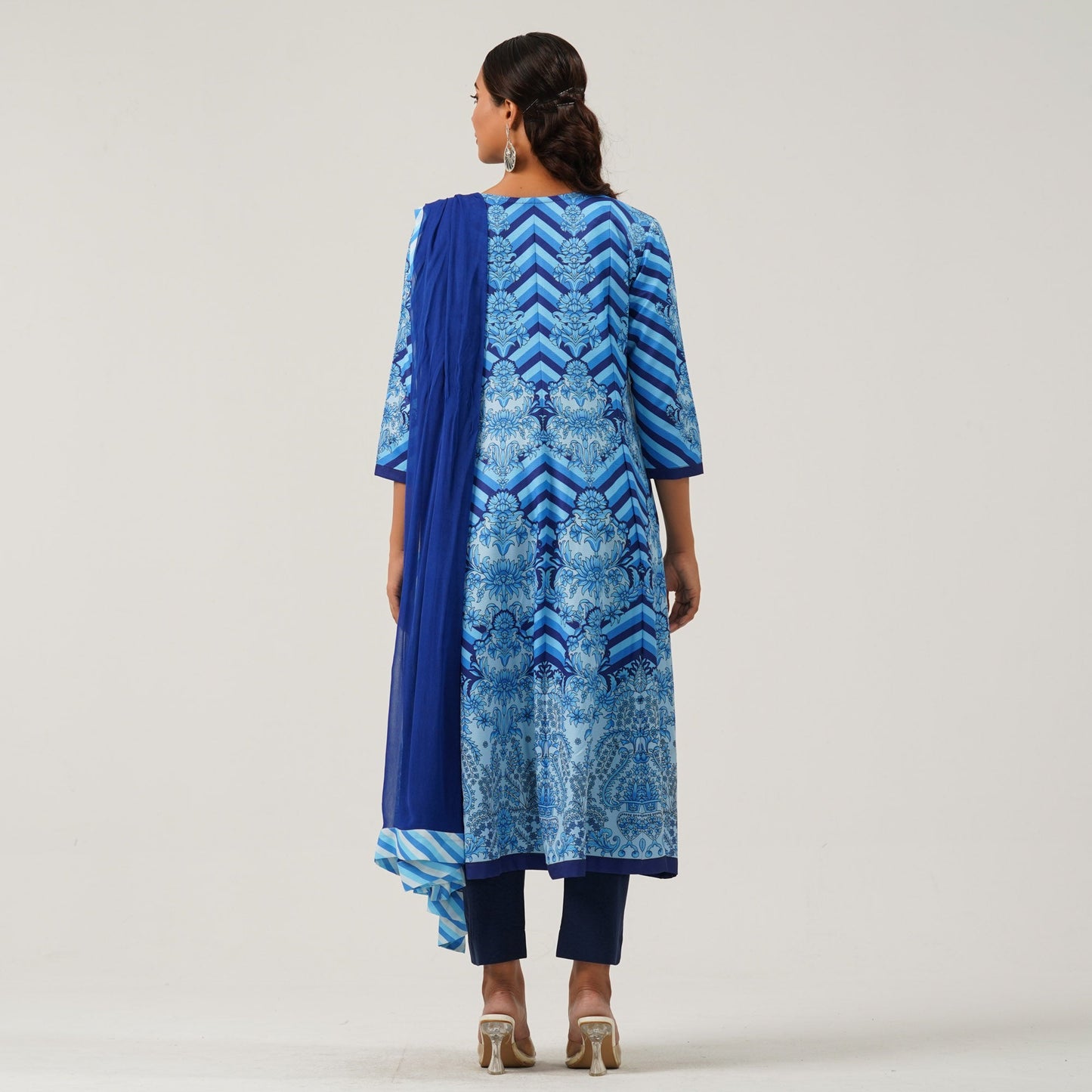 Womens Blue Three Piece
