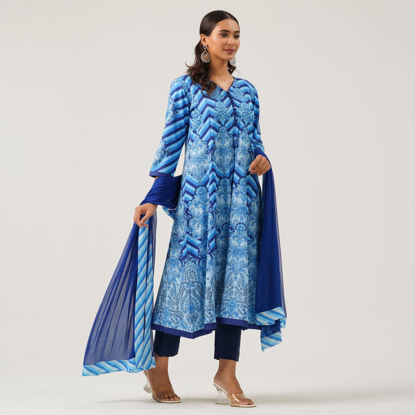 Womens Blue Three Piece