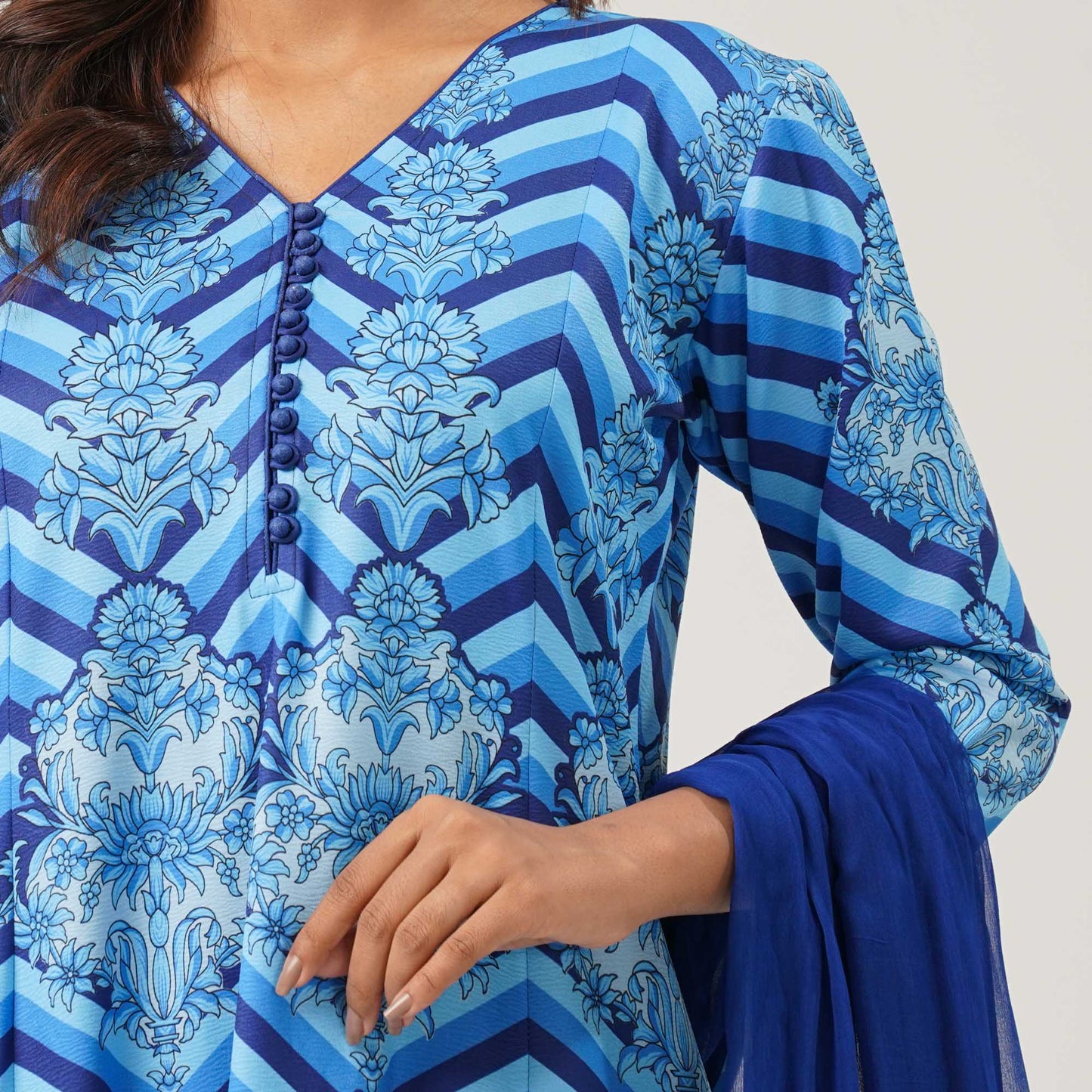 Womens Blue Three Piece